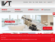 Tablet Screenshot of ivt-group.com